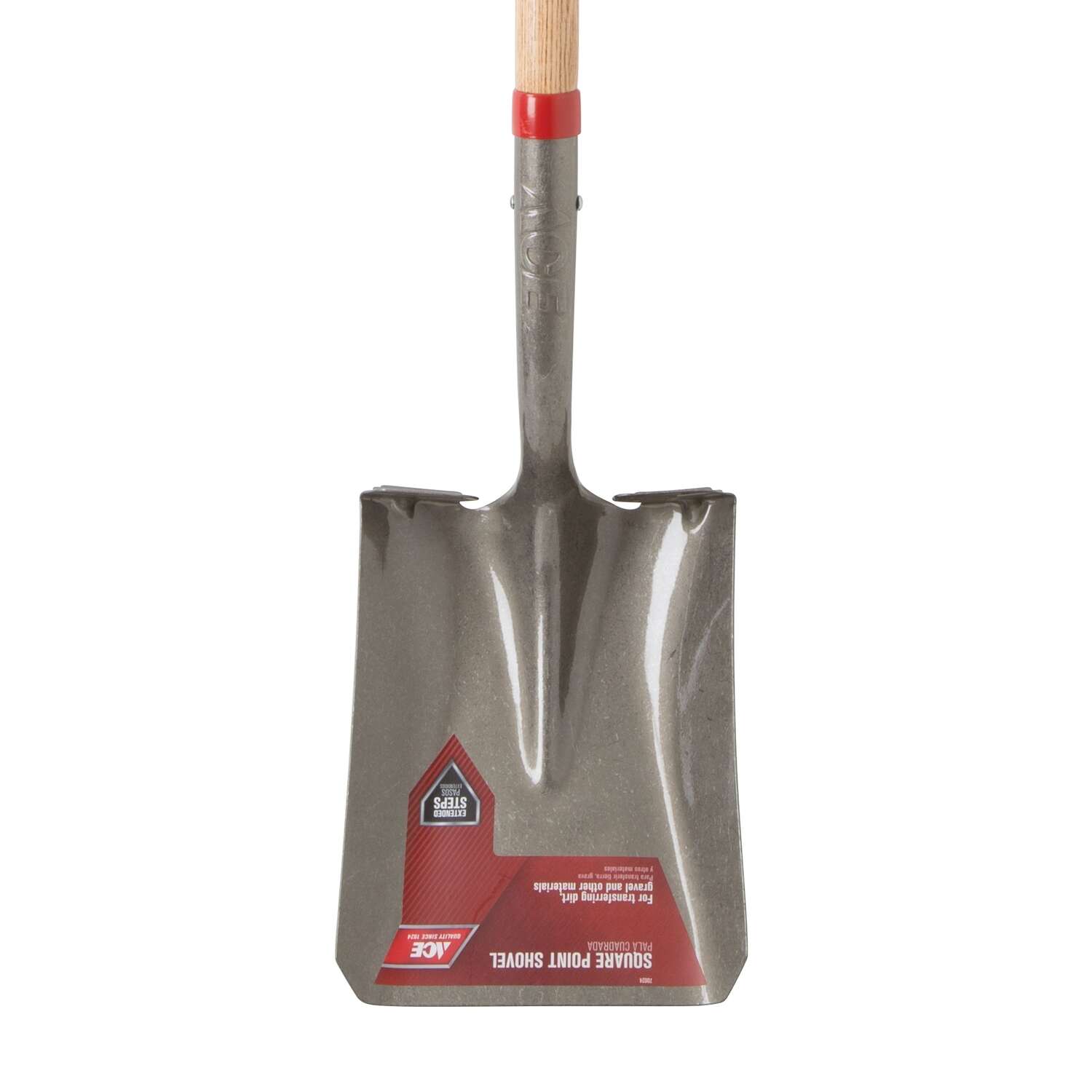 Ace 57.75 in. Steel Square Transfer Shovel Wood Handle