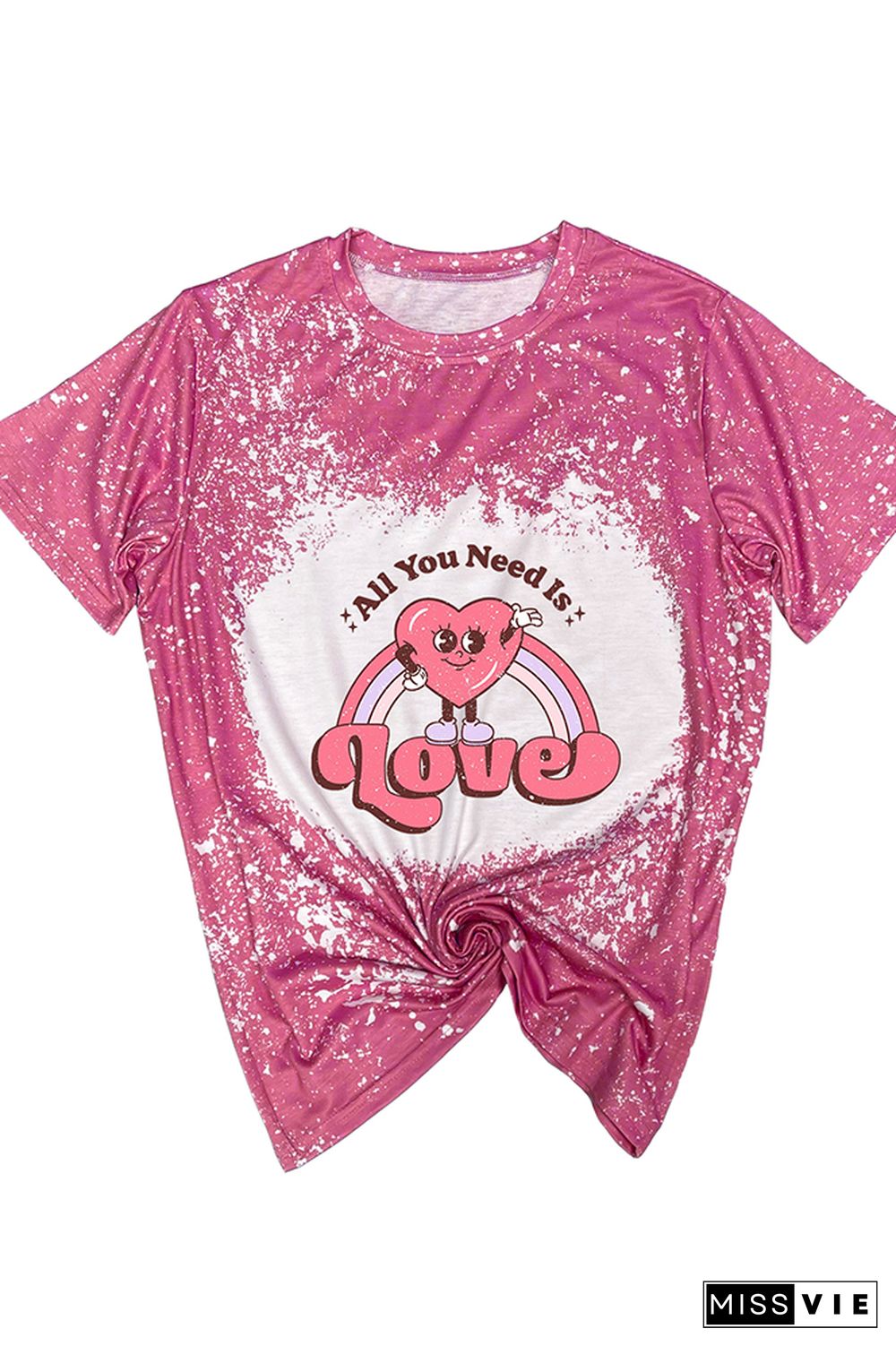 All You Need is Love Valentines Graphic Tee Wholesale