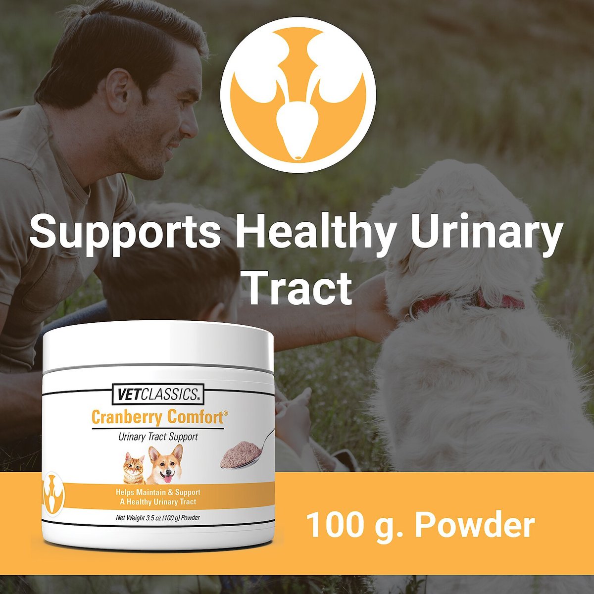 VetClassics Cranberry Comfort Urinary Tract Support Powder Dog and Cat Supplement