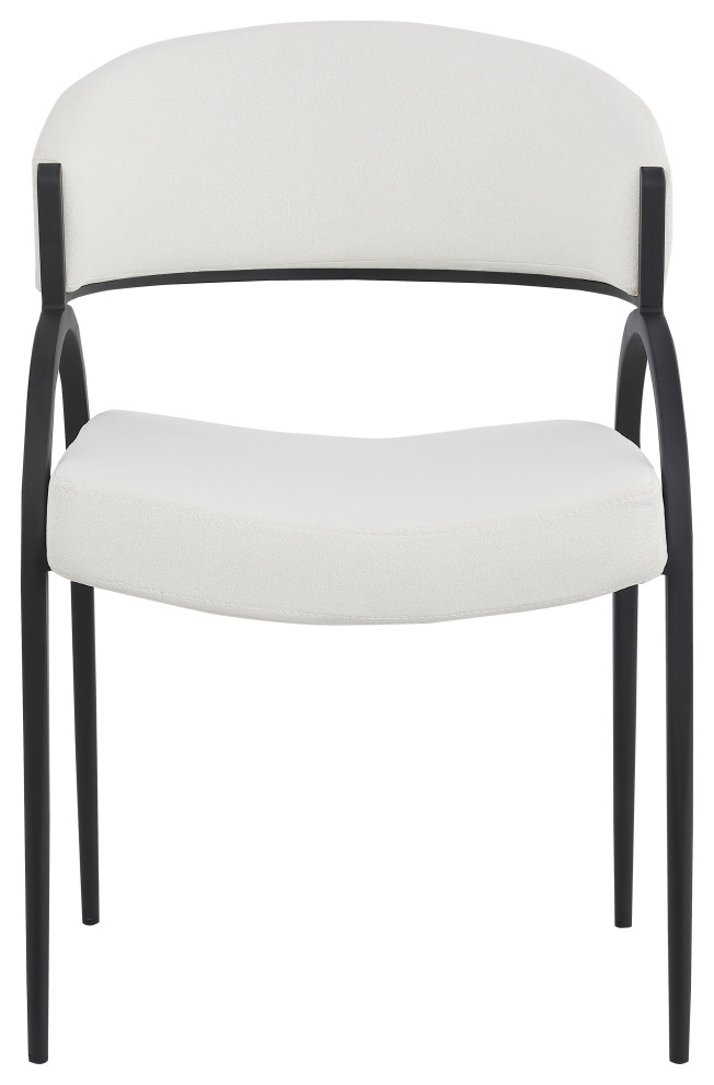 Privet Beige Dining Chair  Set of 2   Midcentury   Dining Chairs   by Meridian Furniture  Houzz