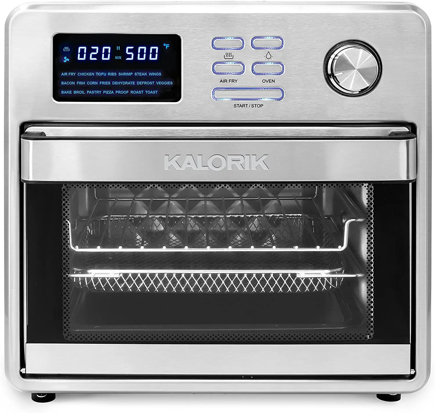 Kalorik Maxx 6-Slice Stainless Steel Toaster Oven with Rotisserie (1600-Watt)