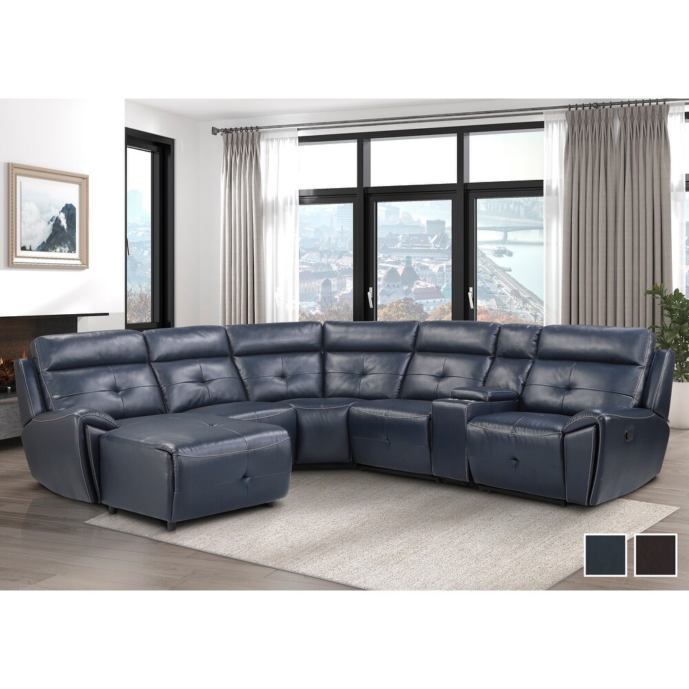 Veilleux Modular Reclining Sectional Sofa with Left Chaise