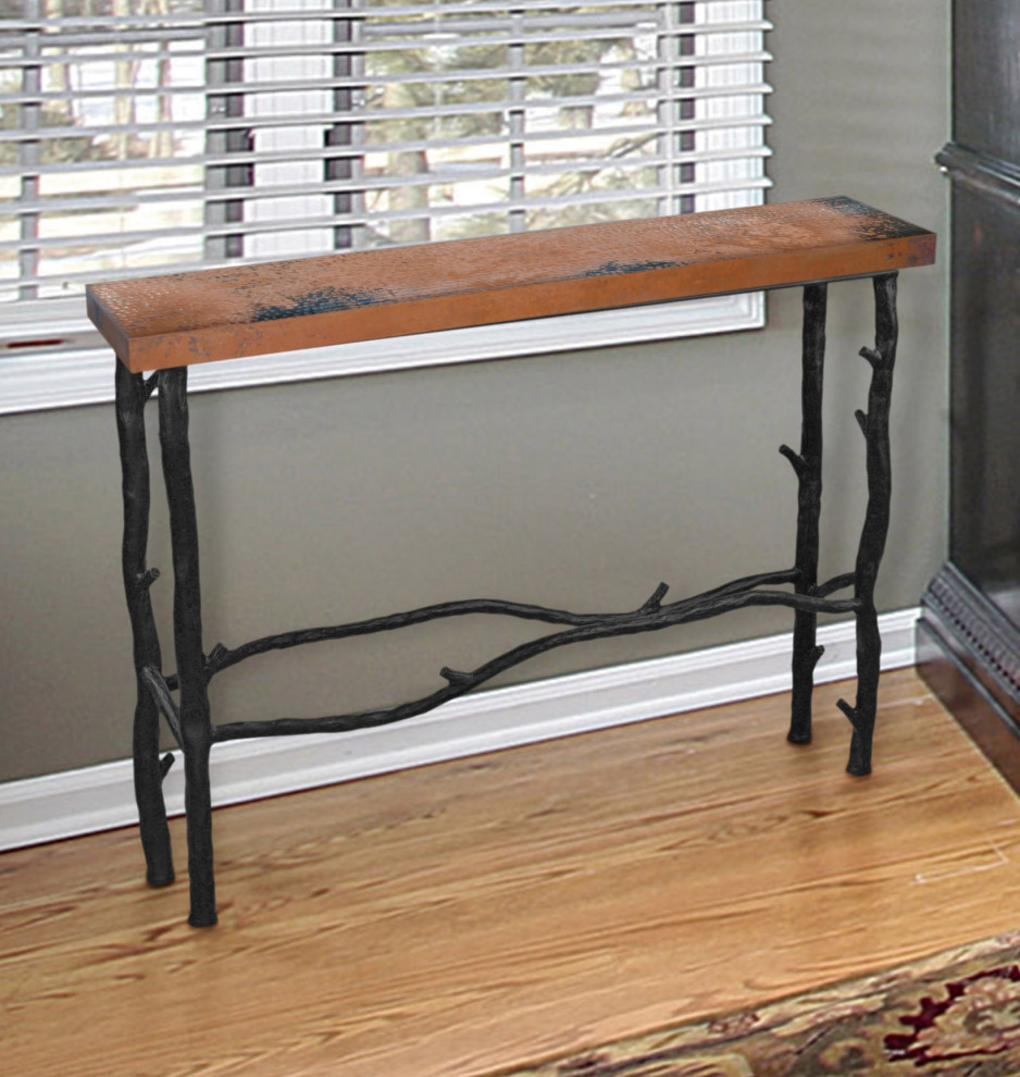 South Fork Small Console Table For 40 quotx8 quot  Rectangular Top   Rustic   Console Tables   by The Iron Shoppe  Houzz