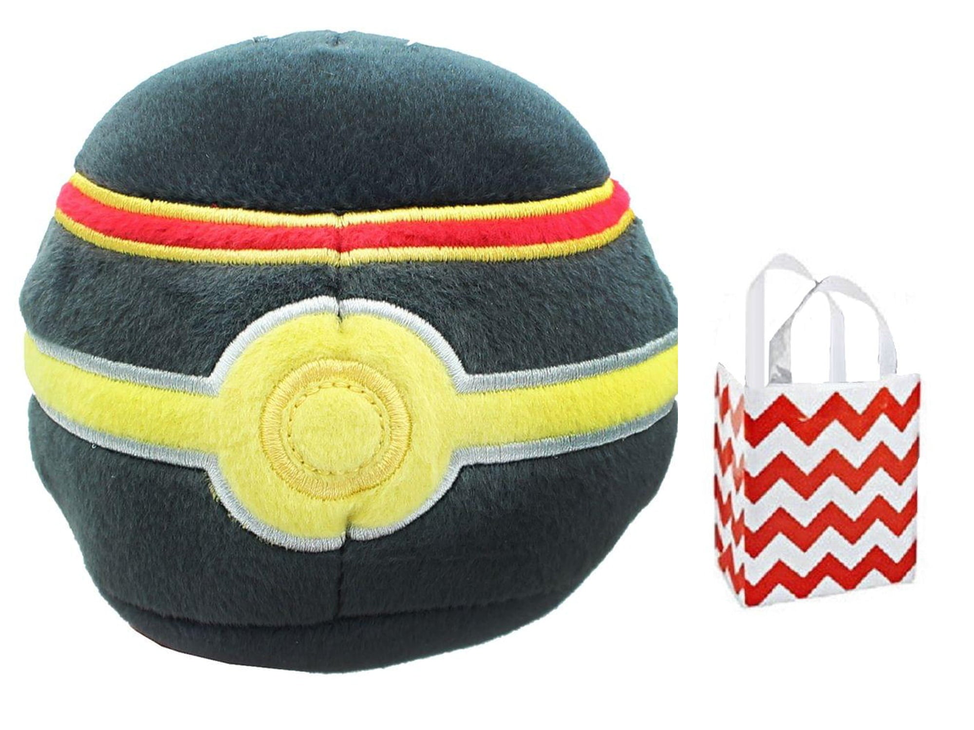 Pokemon Poke Ball Plush Luxury Ball and Gift Bag Bundle Set