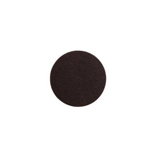 Everbilt 34 in. Brown Round Felt Medium Duty Self-Adhesive Furniture Pads (20-Pack) 46659