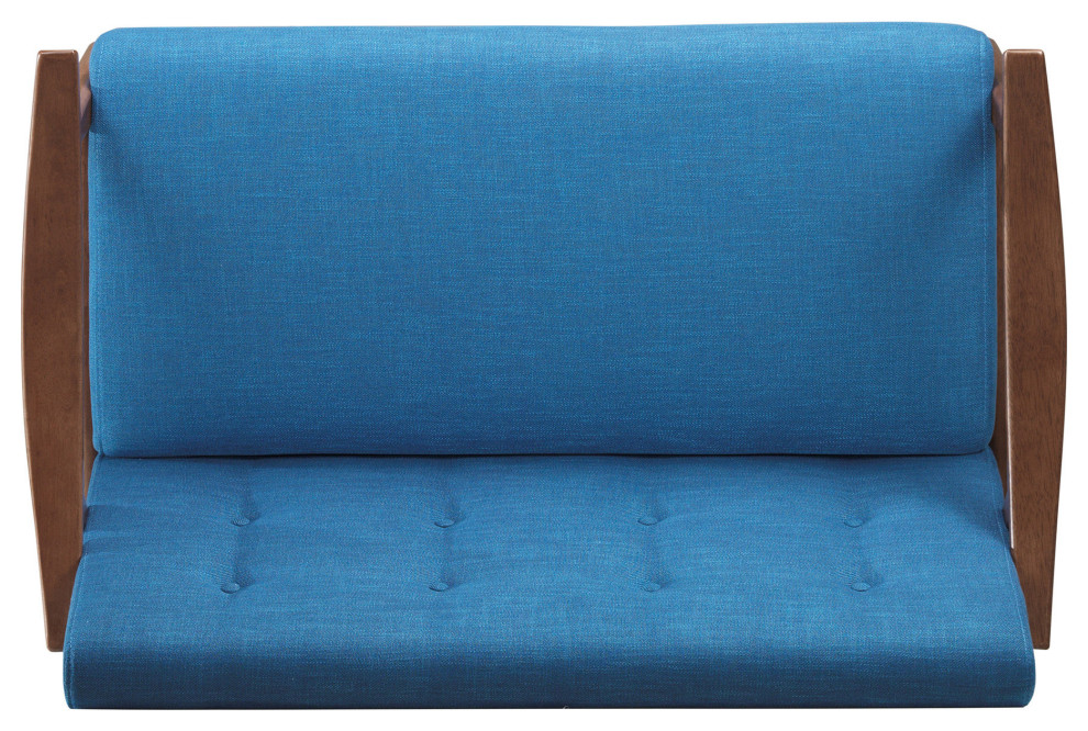 GDF Studio Buda Mid Century Modern Settee   Midcentury   Loveseats   by GDFStudio  Houzz