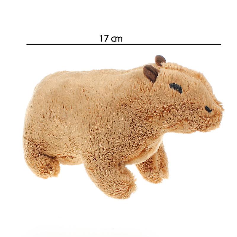 Darmowade Cute Capybara Plush Toy Simulation Capybara Stuffed Animals Doll Birthday Gifts For Kids， 6.7 Inch Brown