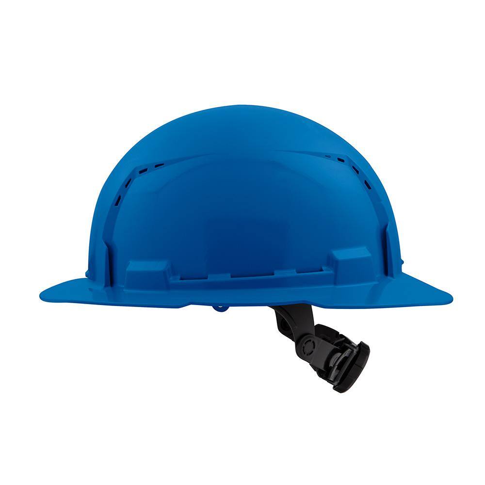 MW BOLT Blue Type 1 Class C Full Brim Vented Hard Hat with 6-Point Ratcheting Suspension (10-Pack) 48-73-1225X10