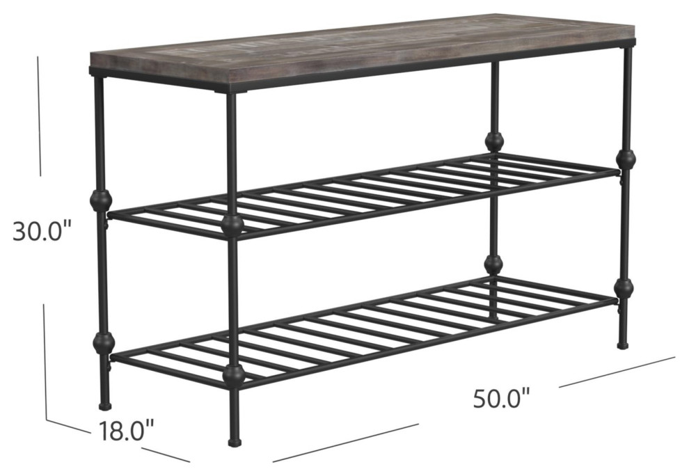 Emеry II Consolе Tablе   Industrial   Console Tables   by Sideboards and Things  Houzz