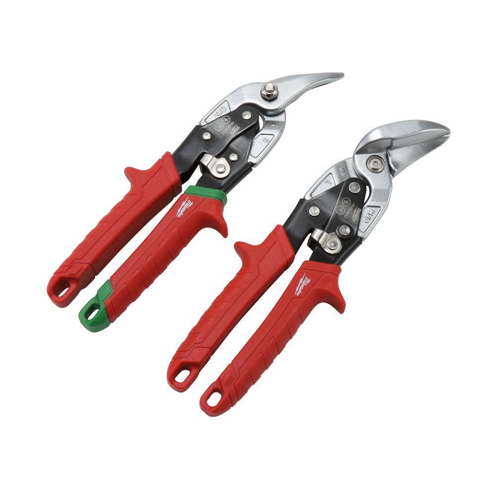 MW Left and Right Offset Aviation Snips (2-Pack) 48-22-4523