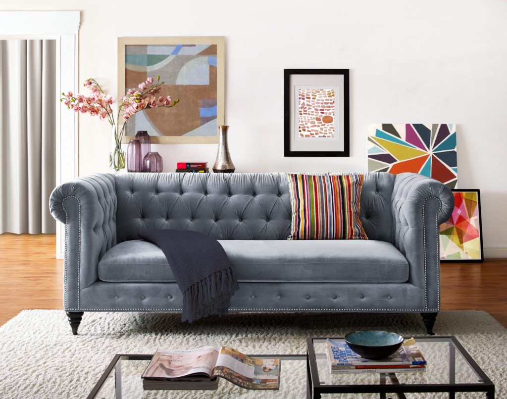 Hanny Velvet Sofa