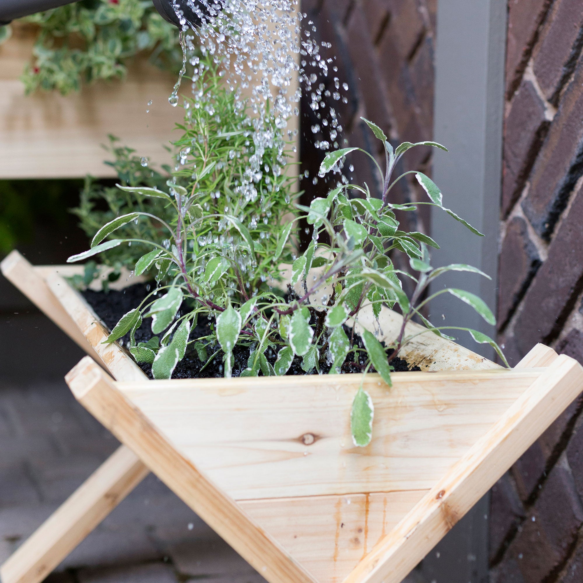 Outdoor Essentials Cedar Wedge Herb Planter