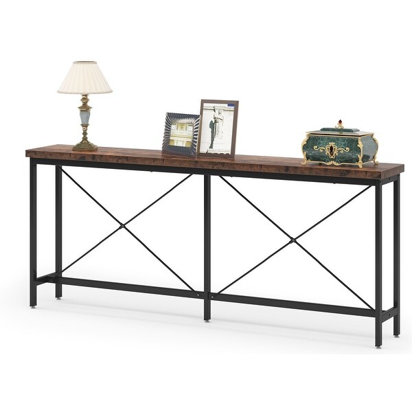 Narrow Entryway Table，Long Console Sofa Table for Living Room