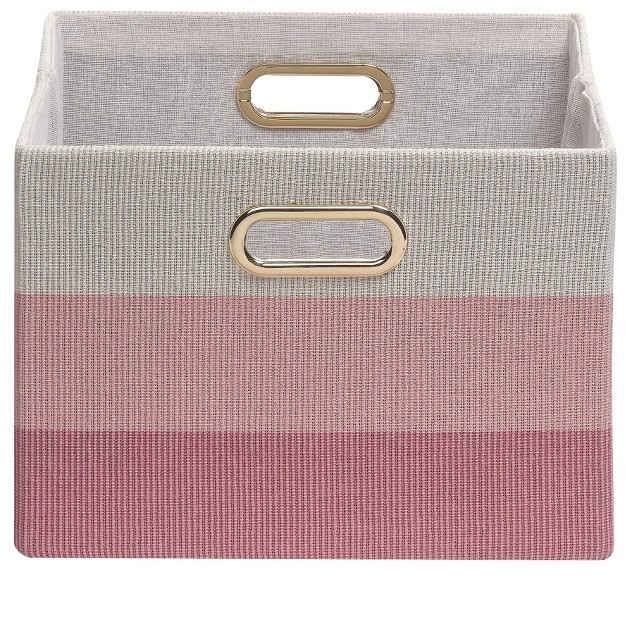 Lambs amp Ivy Pink Ombre Foldable collapsible Storage Bin basket