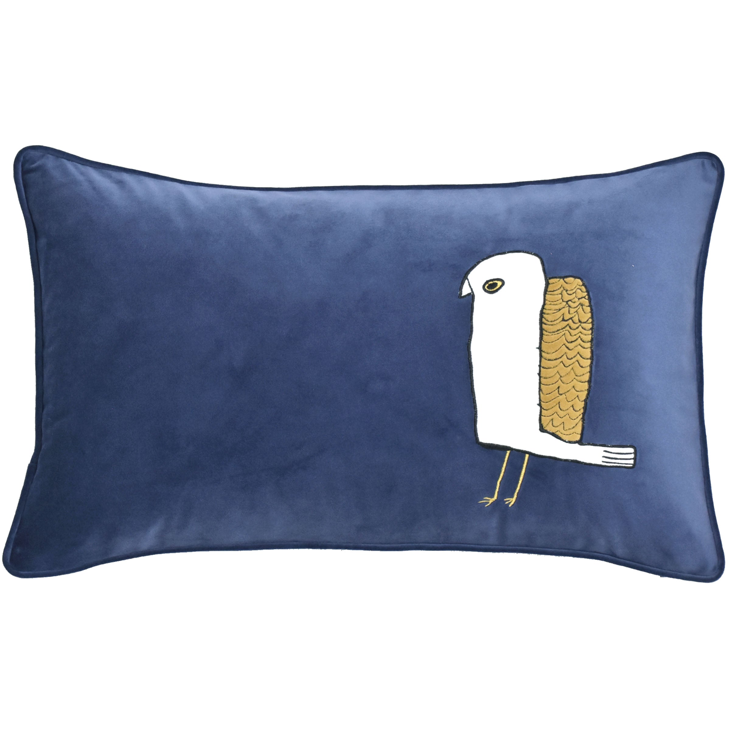 30X55 Cm Small Stone Bird Embroidered Cushion Ecc-035