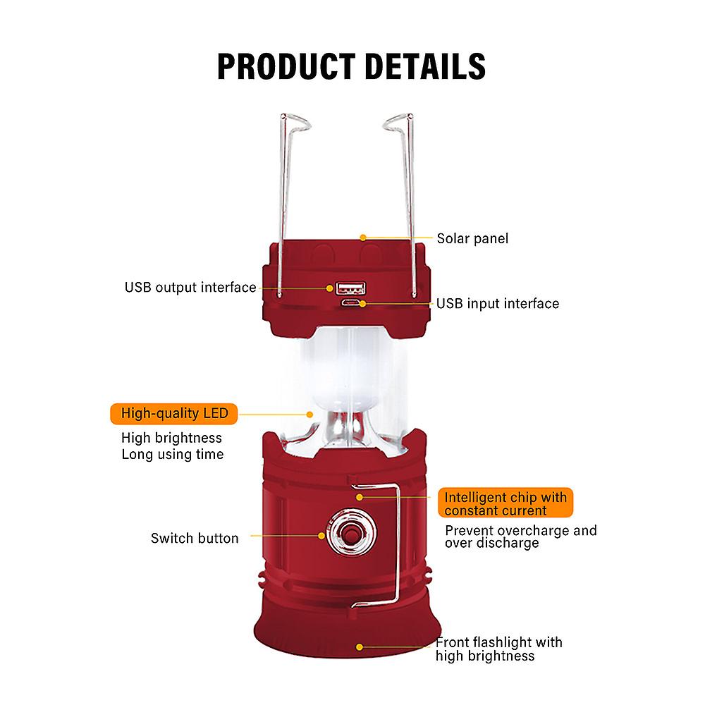 Outdoors Camping Lantern， Battery， Usb Cable