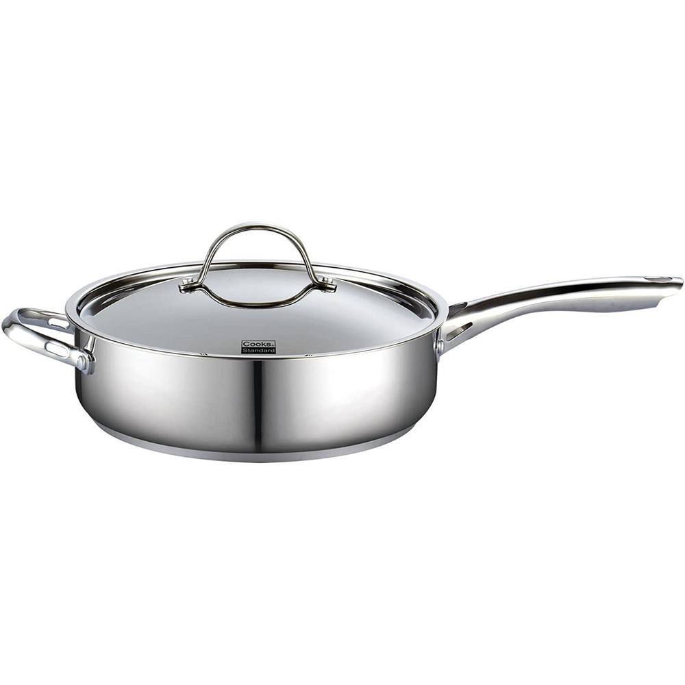 Cooks Standard Classic 5 qt. Stainless Steel Saute Pan with Lid 02523