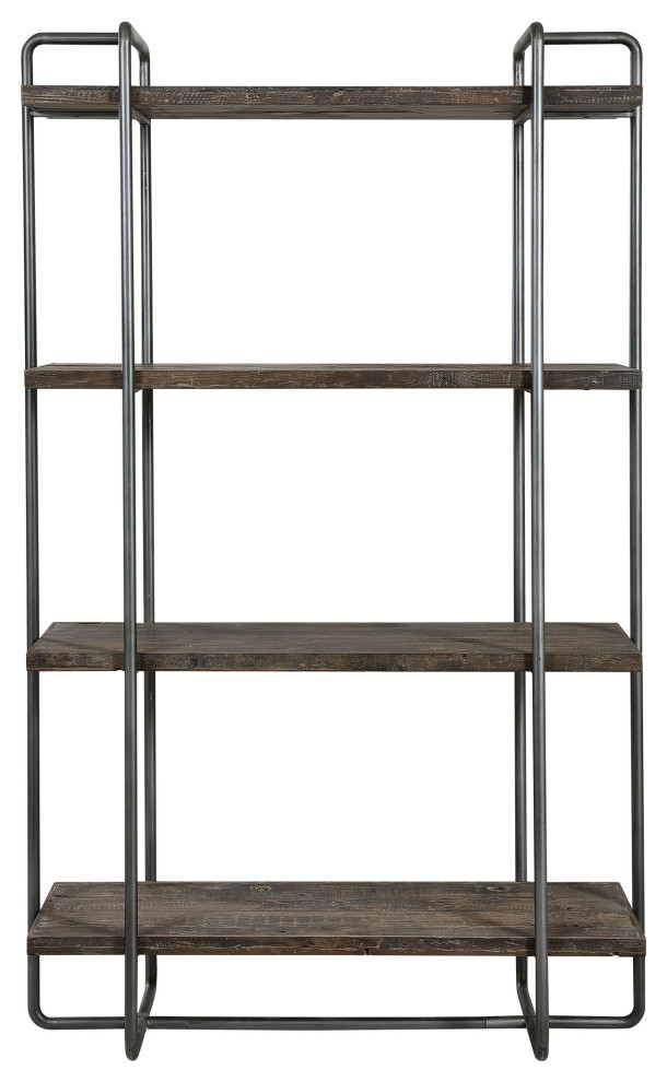 Uttermost Stilo Urban Industrial Etagere   Modern   Bookcases   by Zin Home  Houzz