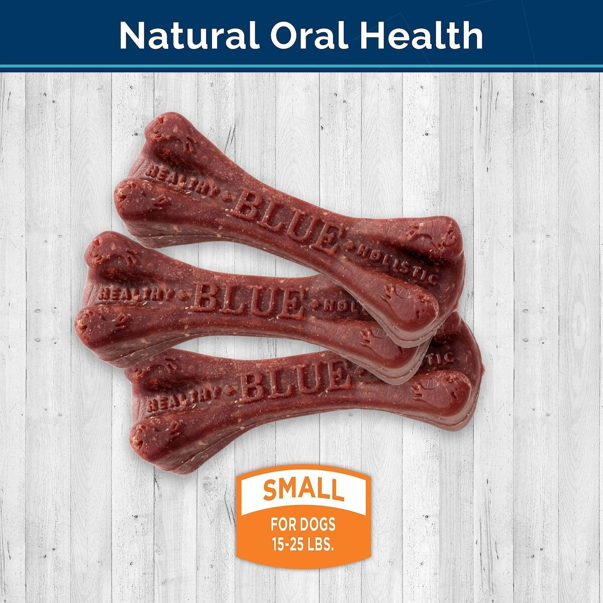 Blue Buffalo Dental Bones Small All Natural Rawhide-Free Dental Dog Treats