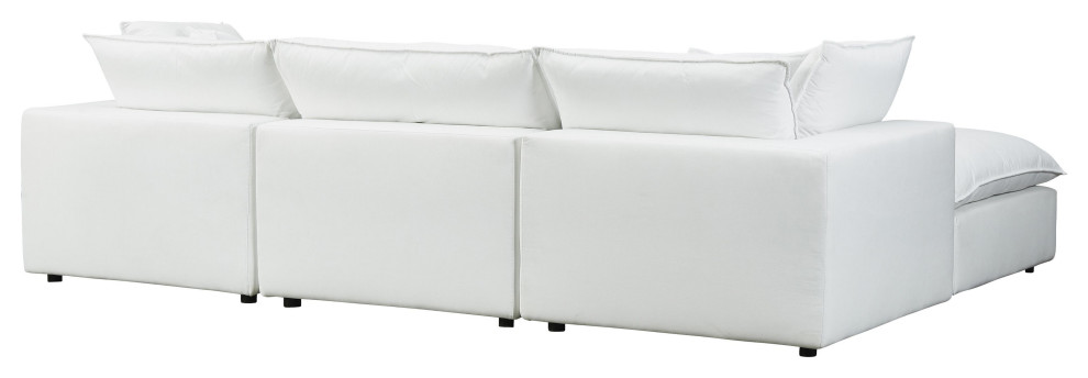 Cali Pearl Modular 4 Piece Sectional   Transitional   Sectional Sofas   by First of a Kind USA Inc  Houzz