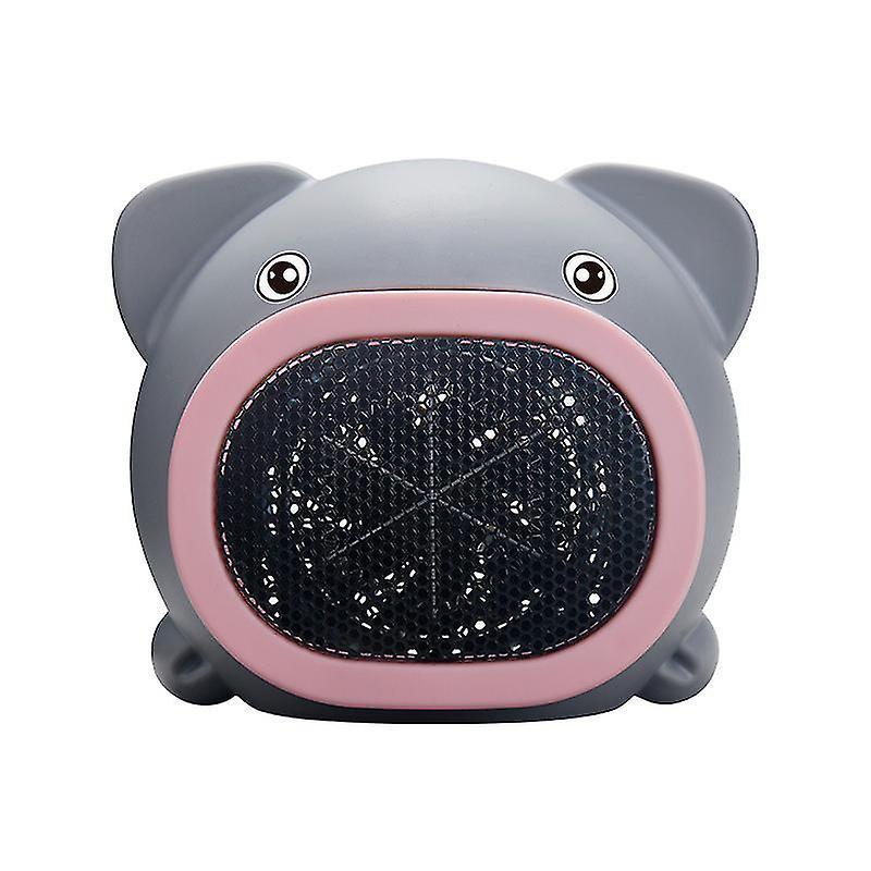 Mini Electric Warmer Cartoon Pig Heating Fan Desktop Warm Air Blower For Household Office