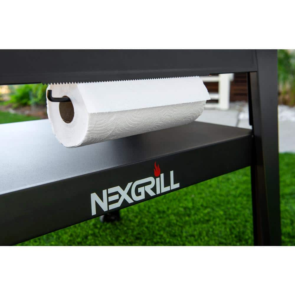 Nexgrill Daytona 3-Burner 30 in. Propane Gas Griddle in Black with Lid 720-1057