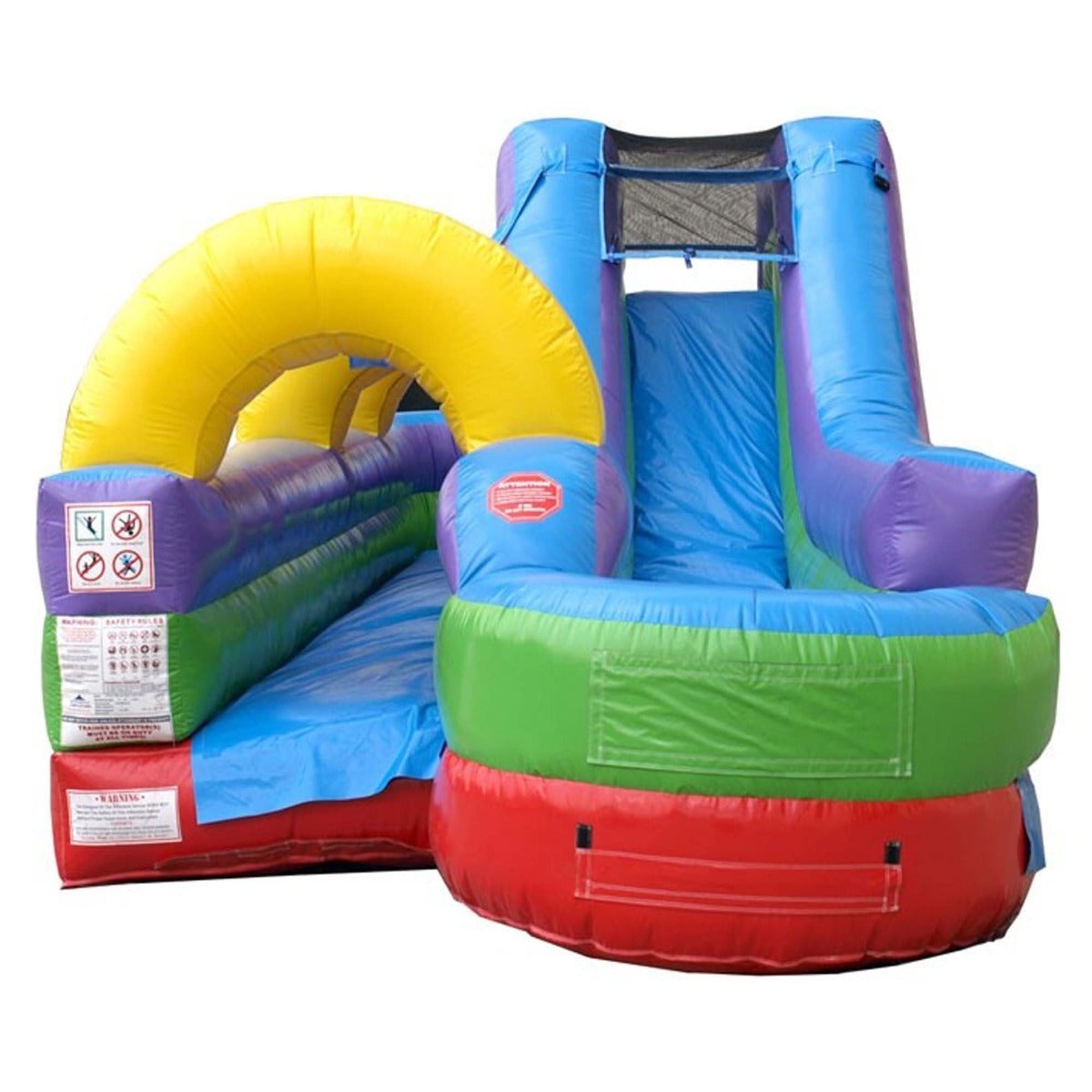 TentandTable Commercial Inflatable Water Slide with Slip n Slide Combo, Retro with Blower, 34'