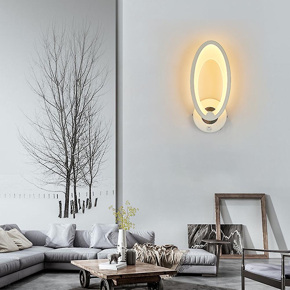 Modern Wall Lights Leds Acrylic Lamp With On/off Switch Ac85-265v 10w Warm White Indoor Sconces Lighting For Bedroom Corridor Stairs Bathroom Blue