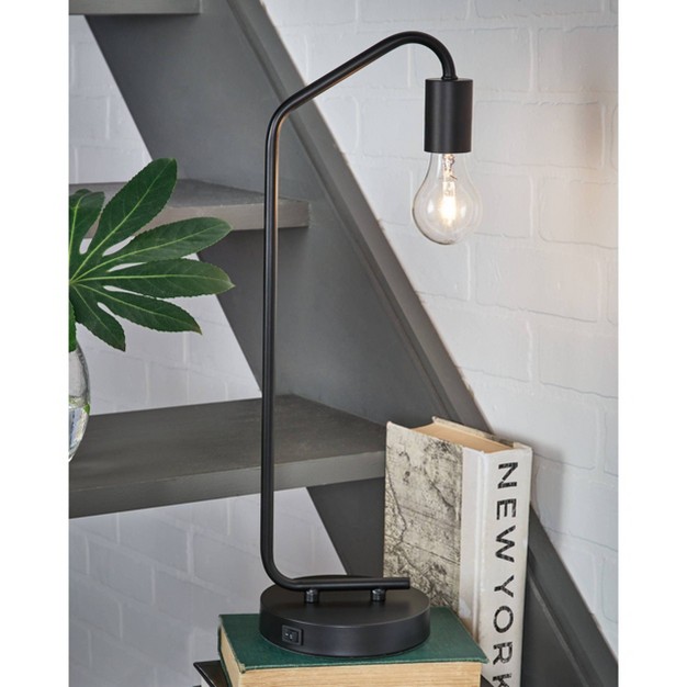 Covybend Metal Desk Lamp Black Signature Design By Ashley