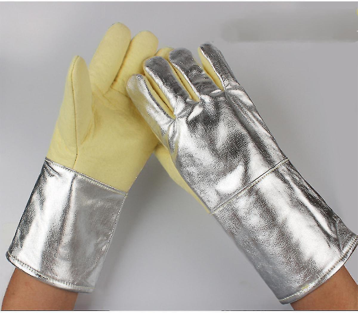 300 Degree High Temperature Resistant Aramid Palm High Temperature Resistant Gloves 300 Degrees 500 Degrees Fire-proof， Anti-scalding， Heat-insulating