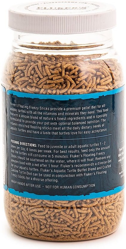 Fluker's Floating Frenzy Sticks Aquatic Turtle Food， 7.5-oz bag