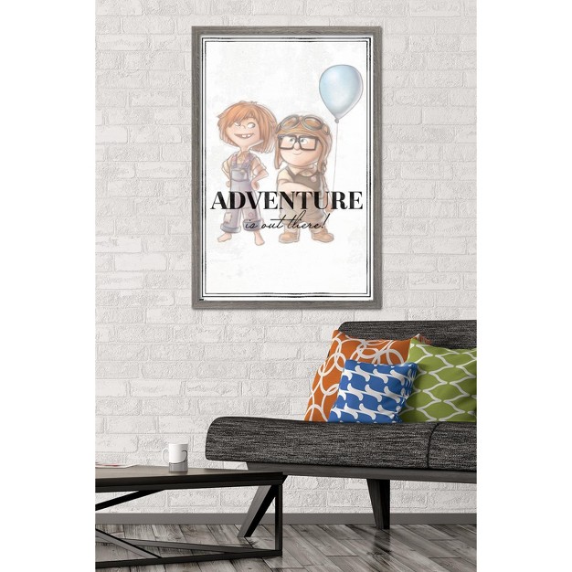 Trends International Disney 100th Anniversary Adventure Is Out There Framed Wall Poster Prints