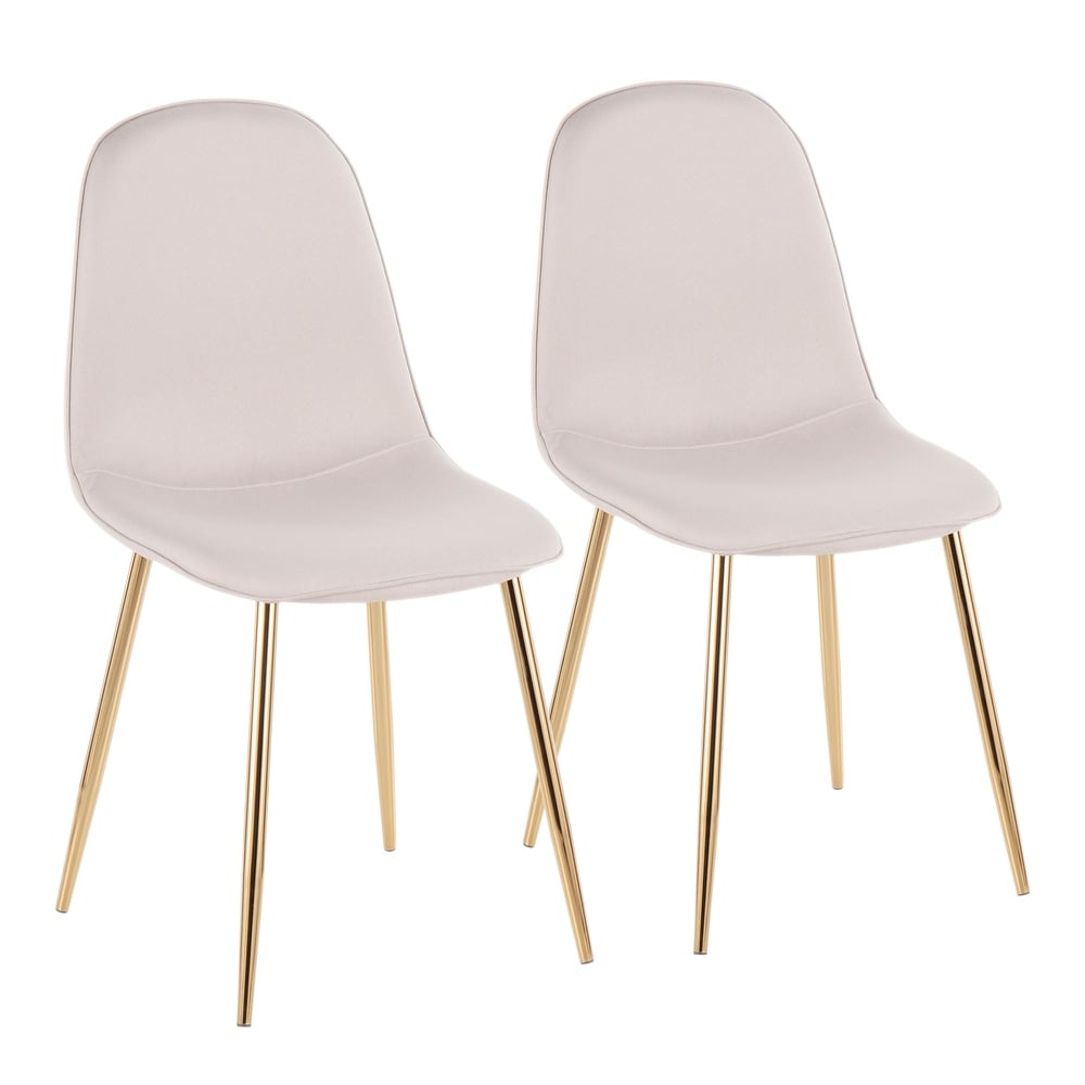 Silver Orchid Stone Gold Dining Chair   Set of 2