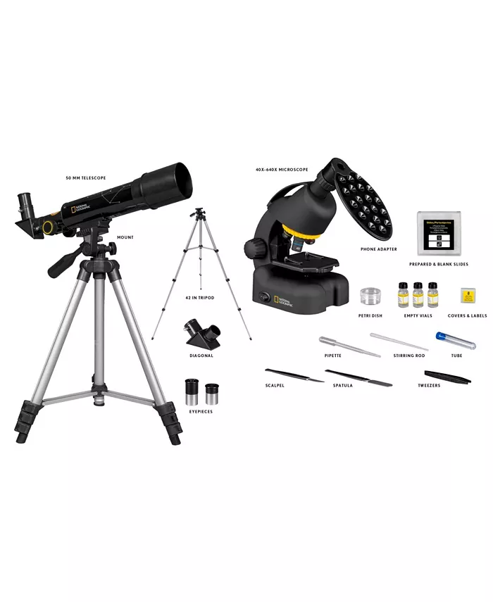 National Geographic Tele Microscope Combo Set