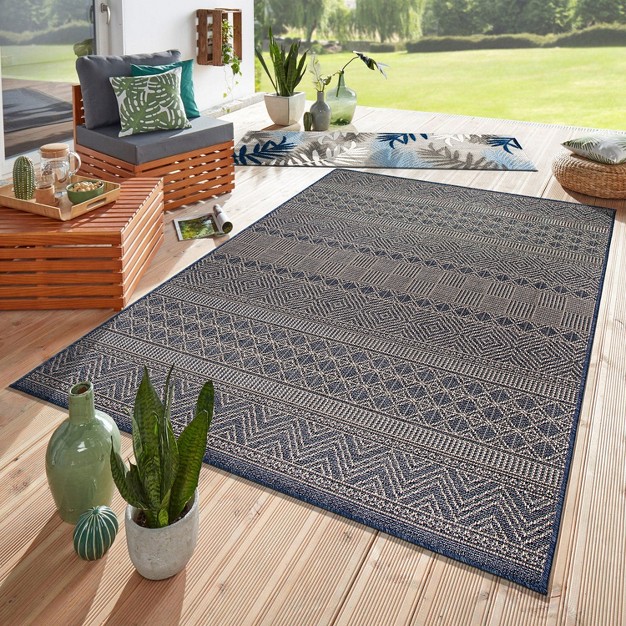 World Rug Gallery Geometric Bohemian Indoor outdoor Area Rug