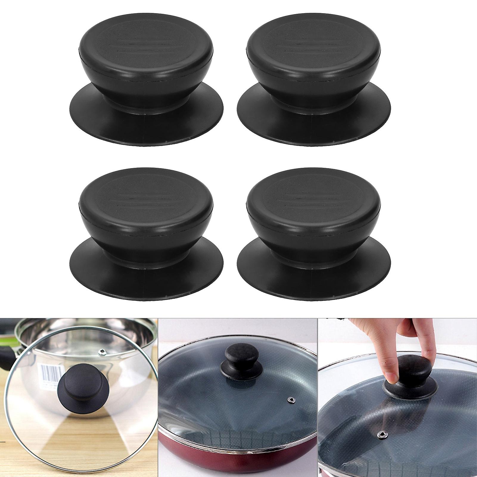 4pcs Pot Lid Knob， Universal Pot Pan Lid Handle Replacement Heat Resistant And Non-slip Lid Handles Cookware Accessories For Slow Cookers， Skillets， D