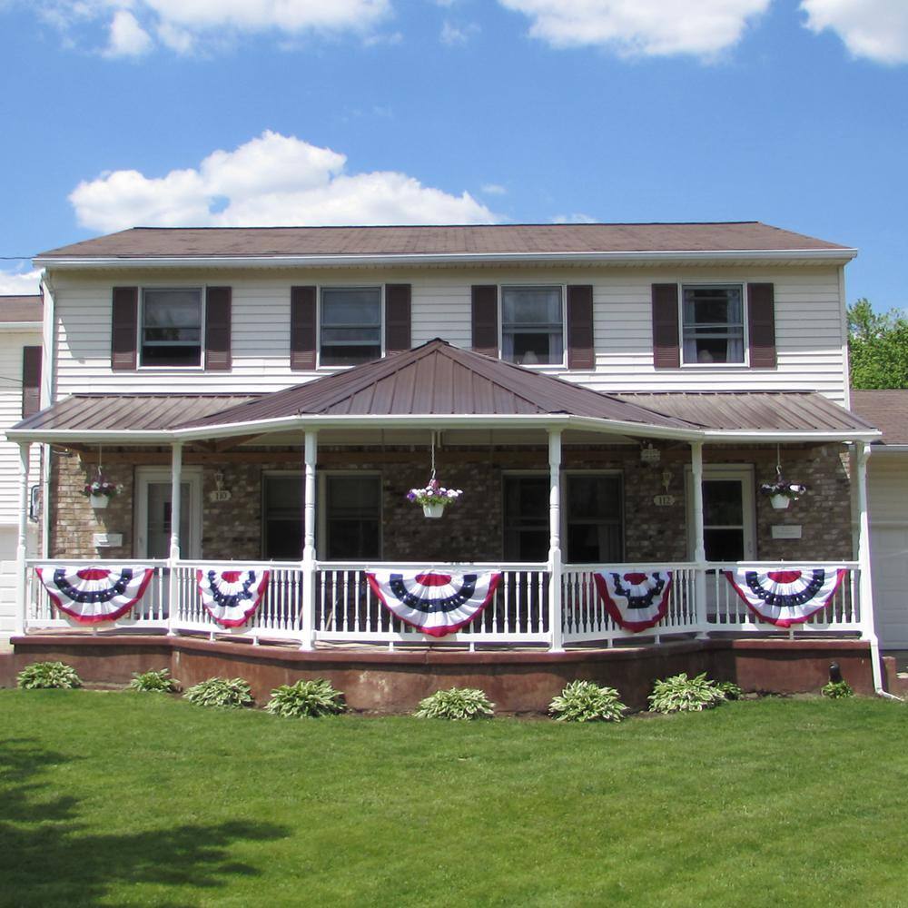 Weatherables Delray 3 ft. H x 6 ft. W Vinyl White Railing Kit with Colonial Spindles WWR-THDD36-C6