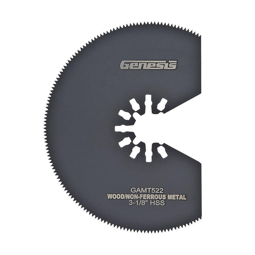 Genesis Universal 3-18 in. Quick-Fit HSS Segmented Oscillating Multi-Tool Quick-Release Flush Saw Blade GAMT522