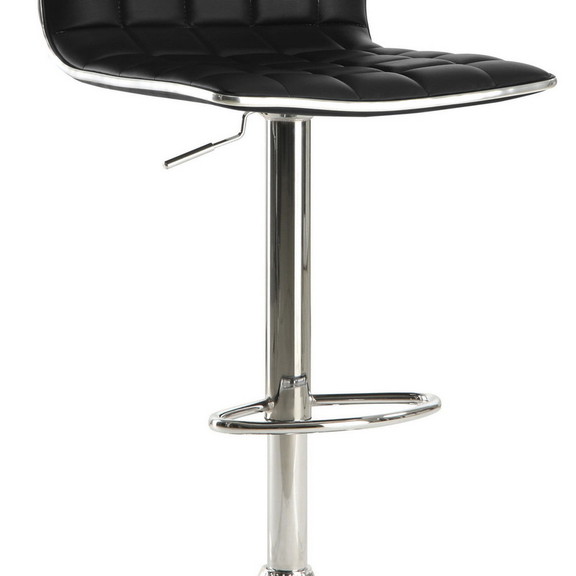 Benzara BM69403 Waffle Adjustable Swivel Bar Stool...