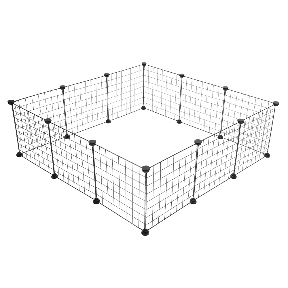 Gear Pet Playpen， Small Animal Cage Indoor Portable Metal Wire Yard Fence，  Kennel Crate Fence Tent