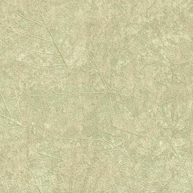 Tossed Leaves Wallpaper in Pale Green and Neutrals from the Color Library II Collection