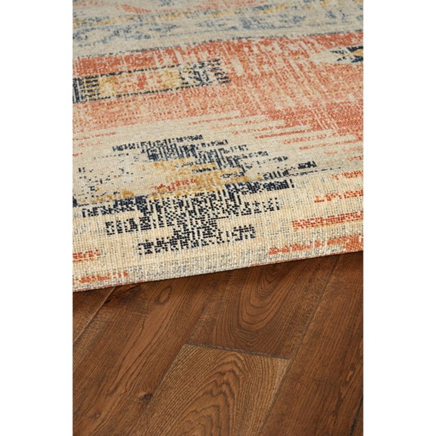 Great Zero Barlow Rug Off White red Linon