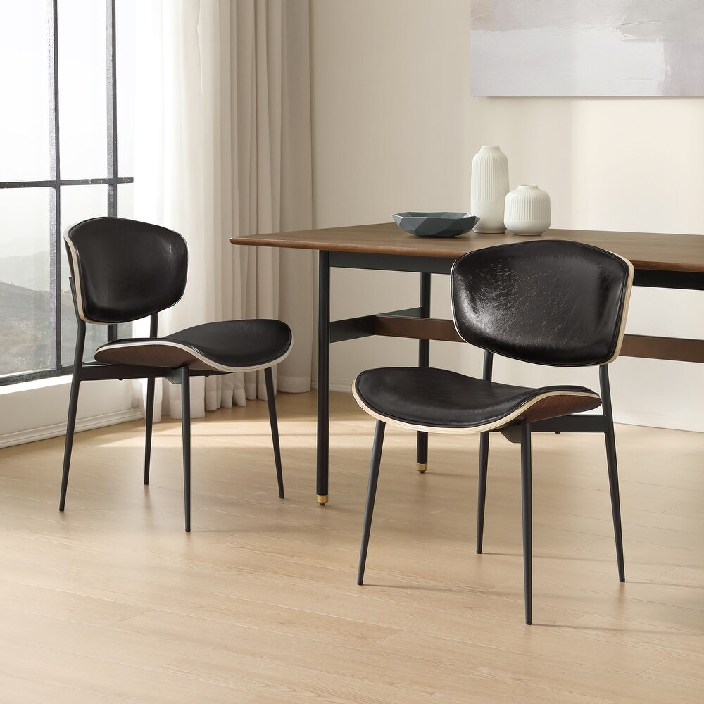 Art Leon Modern Bentwood Dining Chairs (Set of 2)