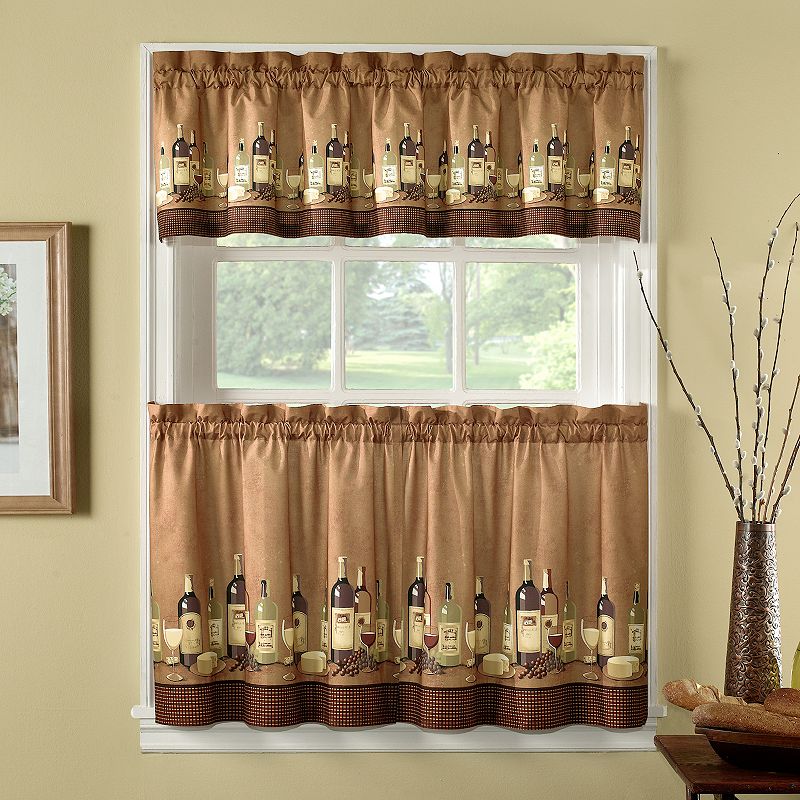 CHF Wines 3-pc. Kitchen Curtain Set