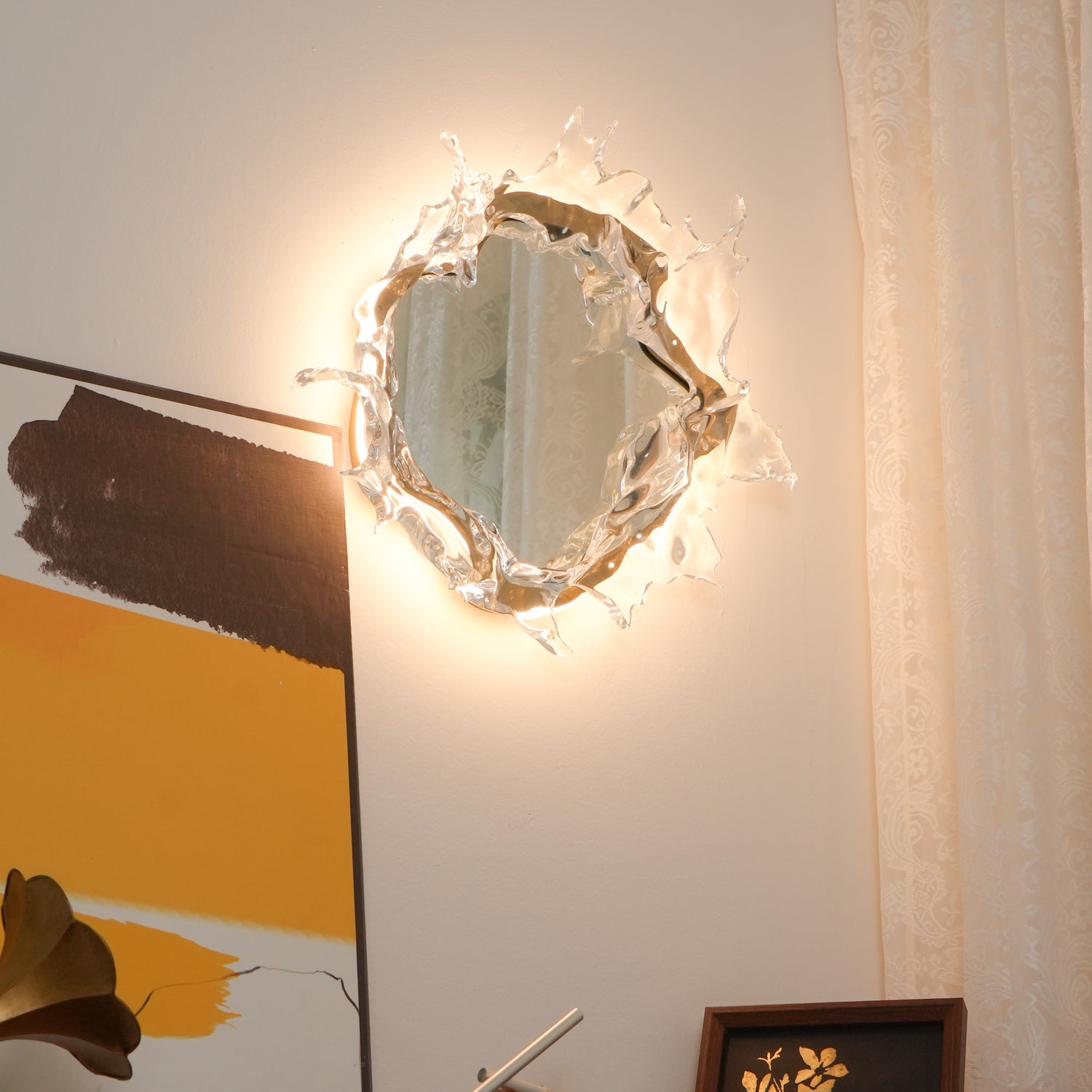 Water Drop Mirror Wall Lamp