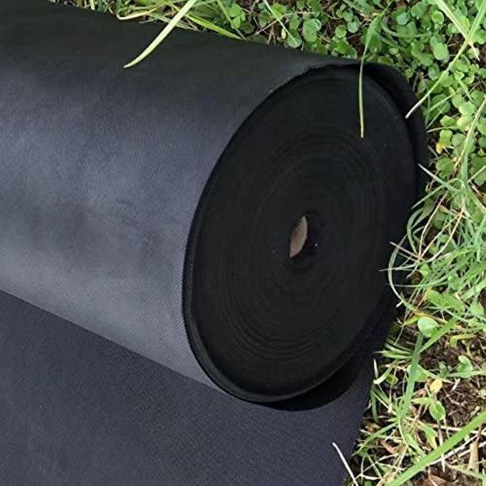 Agfabric 3 ft. x 50 ft. Biodegradable Weed Barrier Nonwoven Landscape Fabric for Raised Bed Organic Ground Cover W1HDWBBBK350