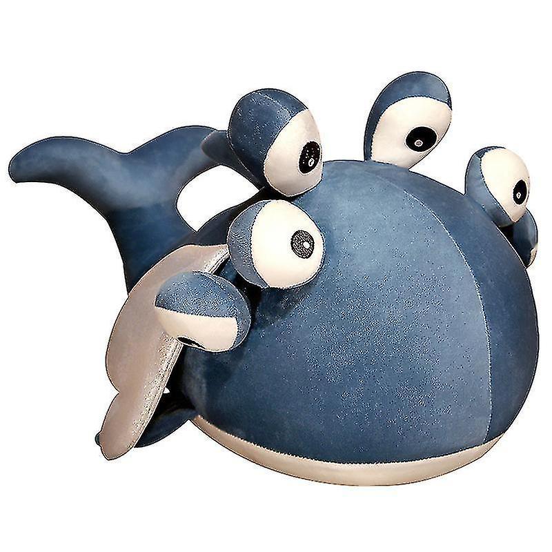 Six eyed Flying Fish Doll Blue Whale Pillow Puppet Doll Children's Plush Toys