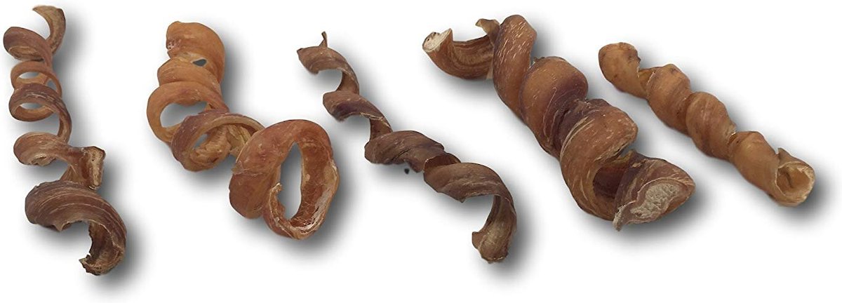 Top Dog Chews Bully Stick Spirals Dog Treats