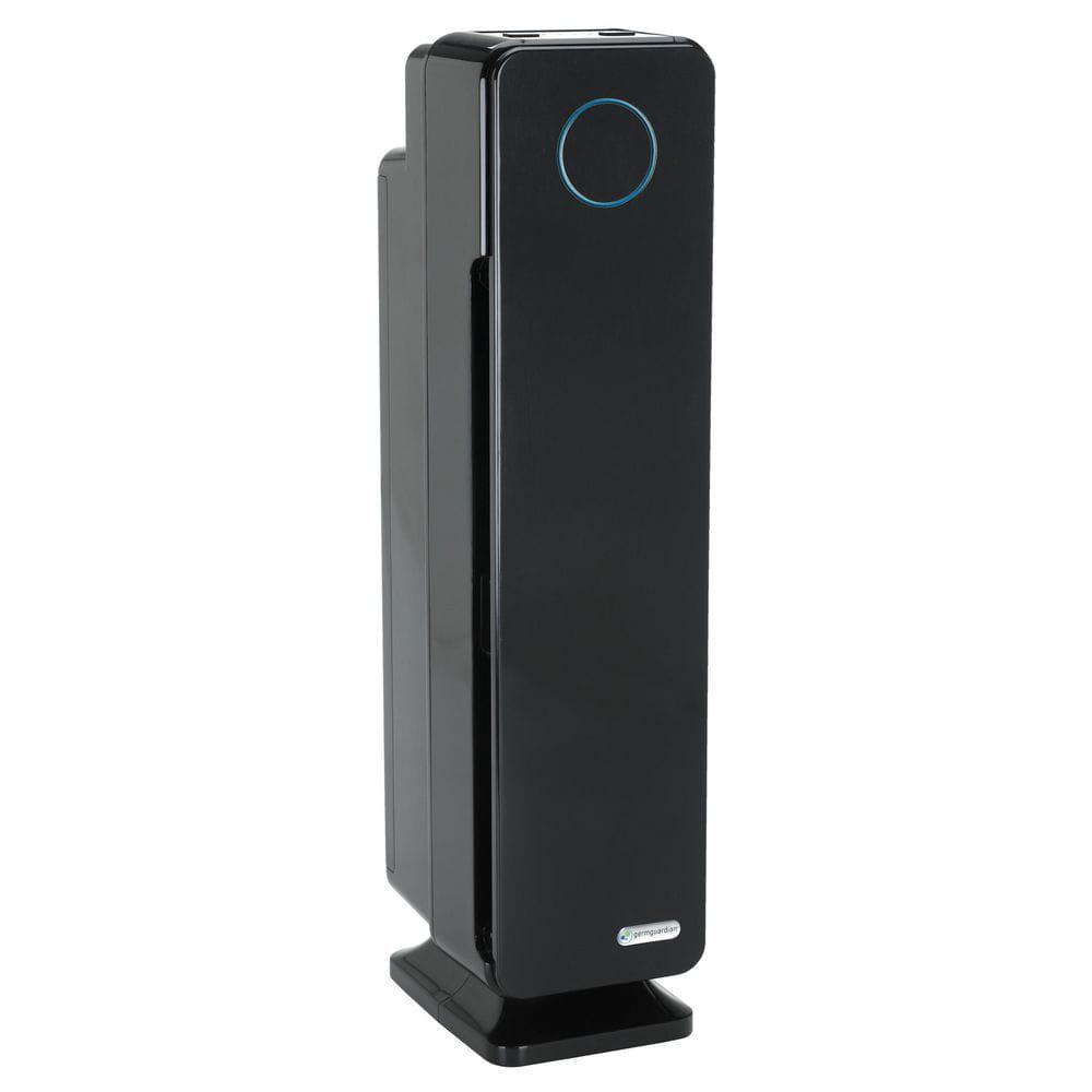 GermGuardian Elite 4in1 3 Speed Air Purifier with True HEPA filter UV Sanitizer for Medium Rooms up to 167 Sq Ft Black