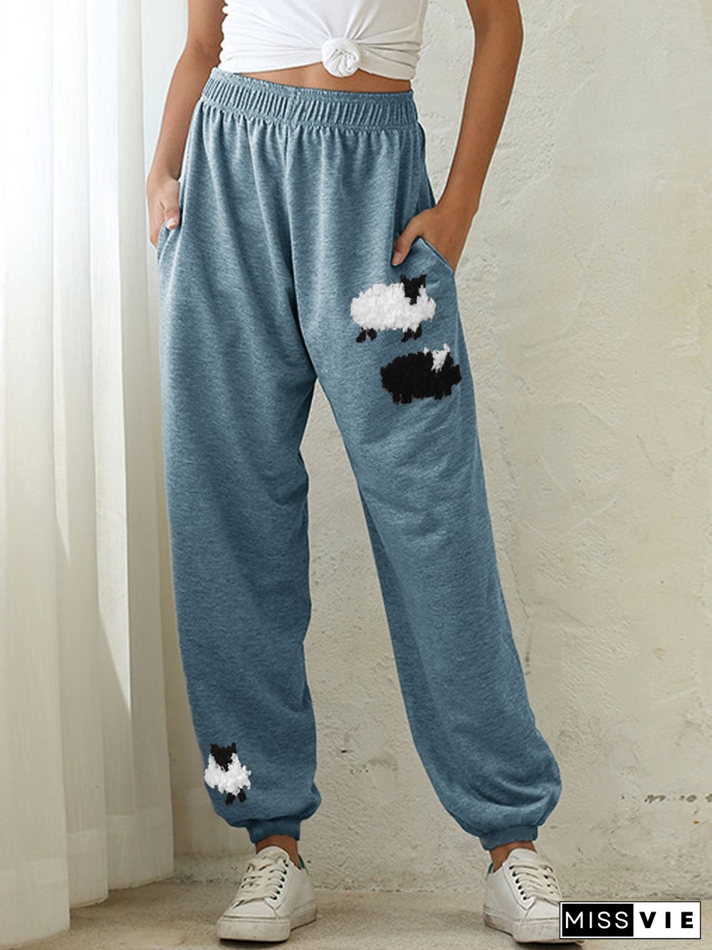 Fuzzy Sheep Fleece Cozy Sweatpants